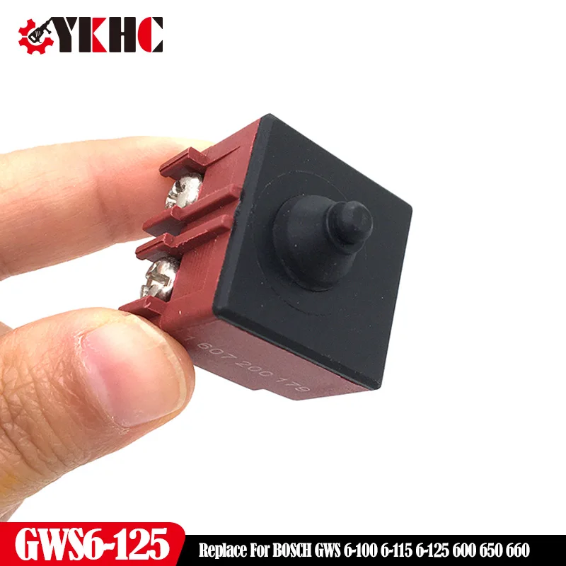 High Quality On-Off Switch 220V Replace For Bosch GWS6-125 GWS 6-125 6-115 6-100 GWS6-115 GWS650 Angle Grinder Accessories