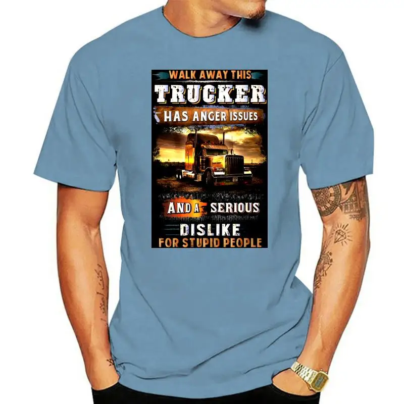 Men T Shirt Awesome Trucker Shirt (3) Women T-Shirt