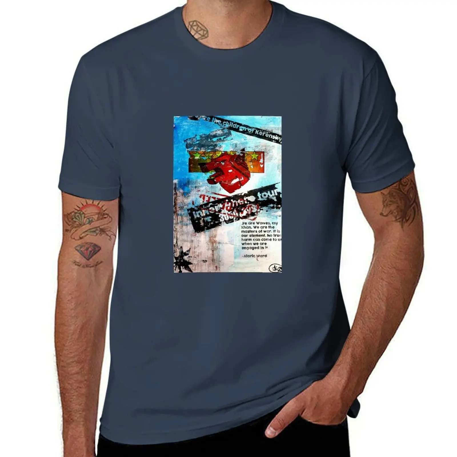 

wolf clan tour Battletech poster T-Shirt High Elasticity Sports T-Shirt