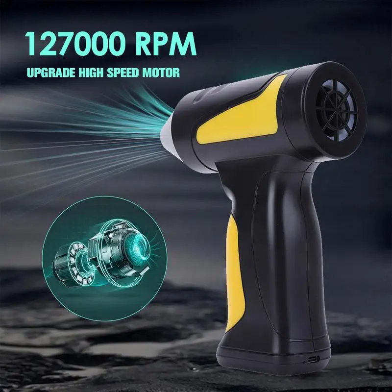 

Electric Air Duster Rechargeable Air Duster Mini Jet Blower 3 Gear Adjustable Electric Duster For Cleaning & Drying Computer