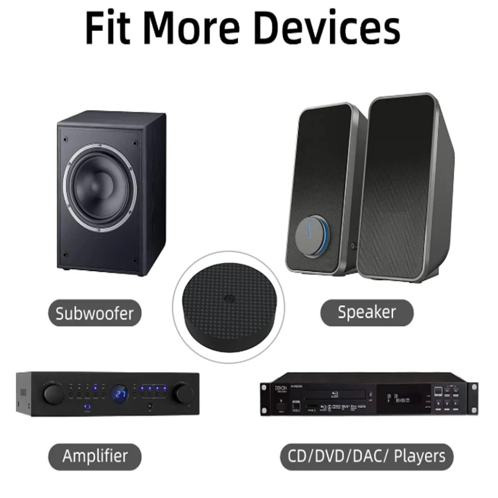 คุณภาพสูงคาร์บอนไฟเบอร์ลําโพงแยก 25 × 5/40 × 20/33 × 10/40 × 10 มม.แยกเท้า Pad Hi-Fi เครื่องขยายเสียงกรวยลําโพง Pad