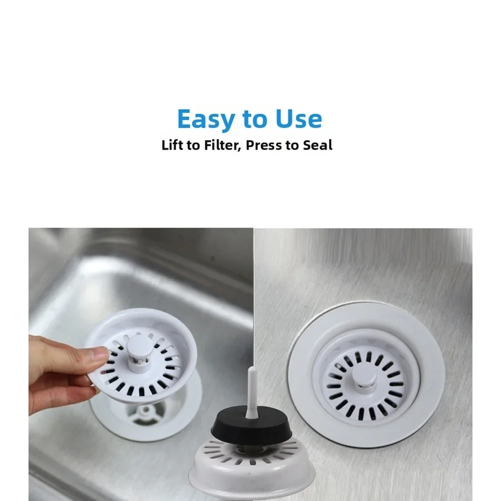 114mm Kitchen Sink Basket Strainer Drain Trap With Upper And Lower Sealing Rings And Quick Drain For 88 95mm Hole