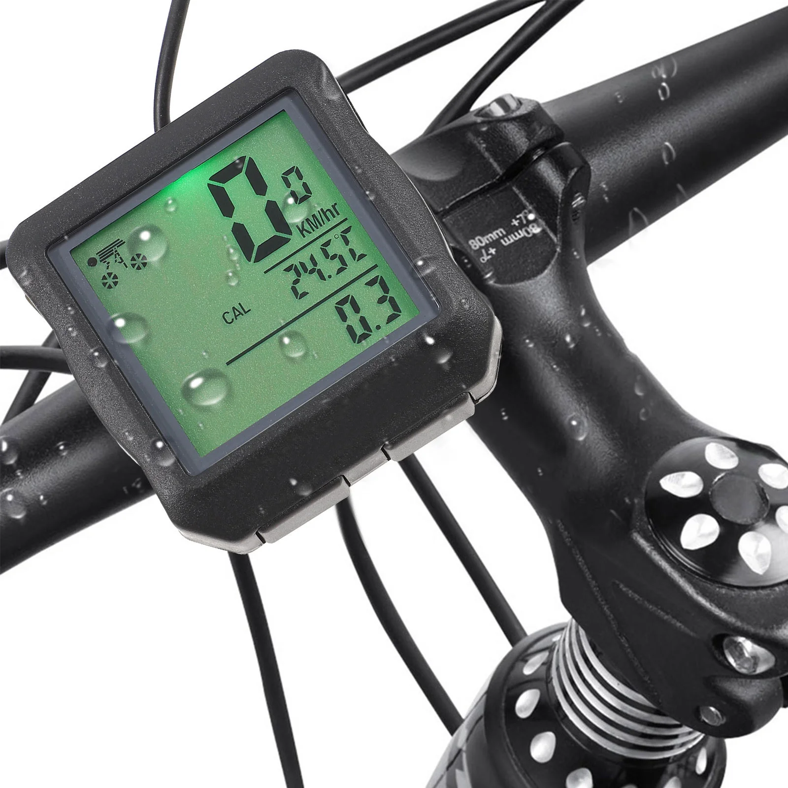 

Bicycle Odometer Waterproof Digital Bike Speedometer Lightweight Durable Cycling Computer For Mountain Bike Ride Tracking