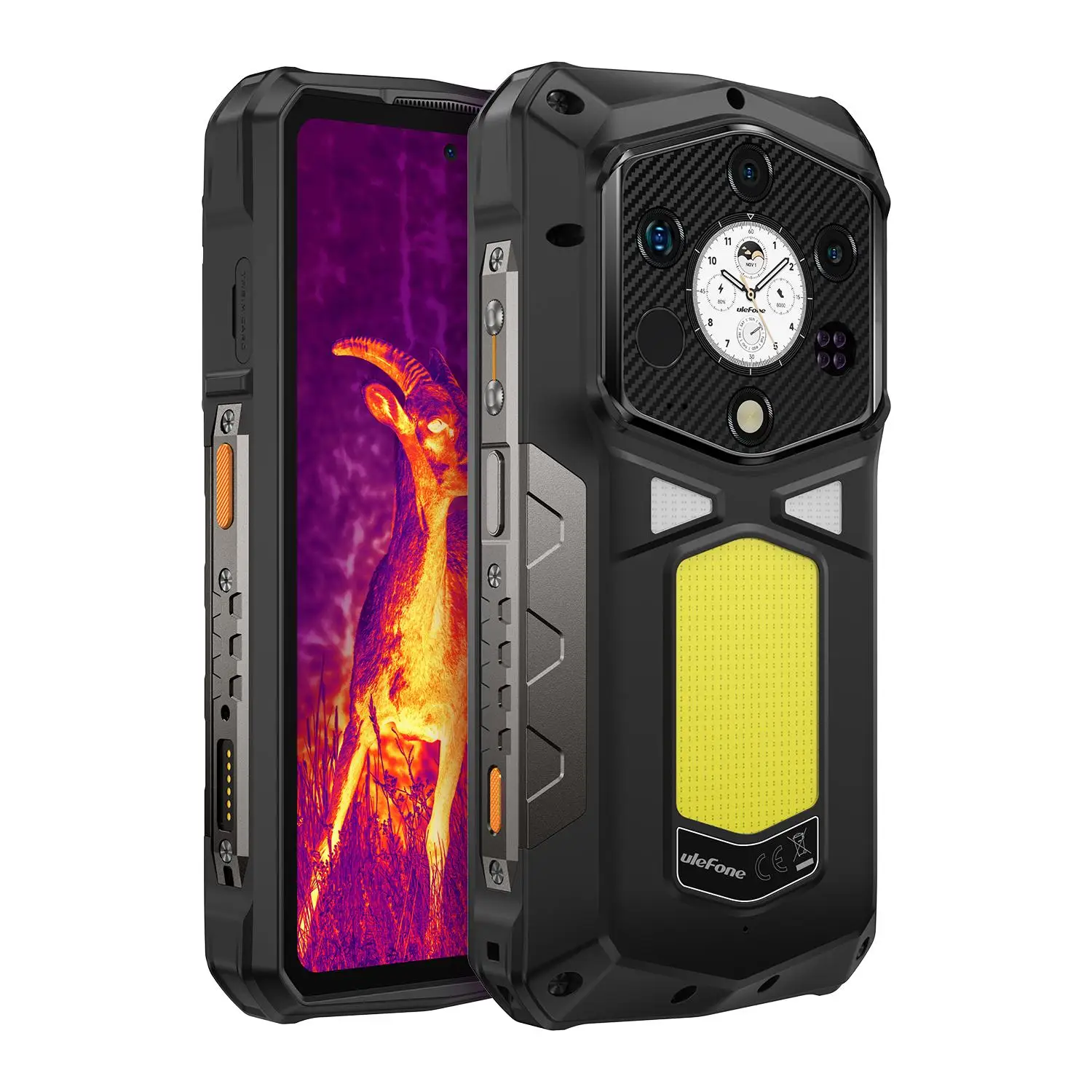 Ulefone Armor 29 Pro Thermal Version Rugged Phone, 16GB+512GB Night Vision 6.67'' Android15 MTk Dimensity 7400 5G NFC Smartphone