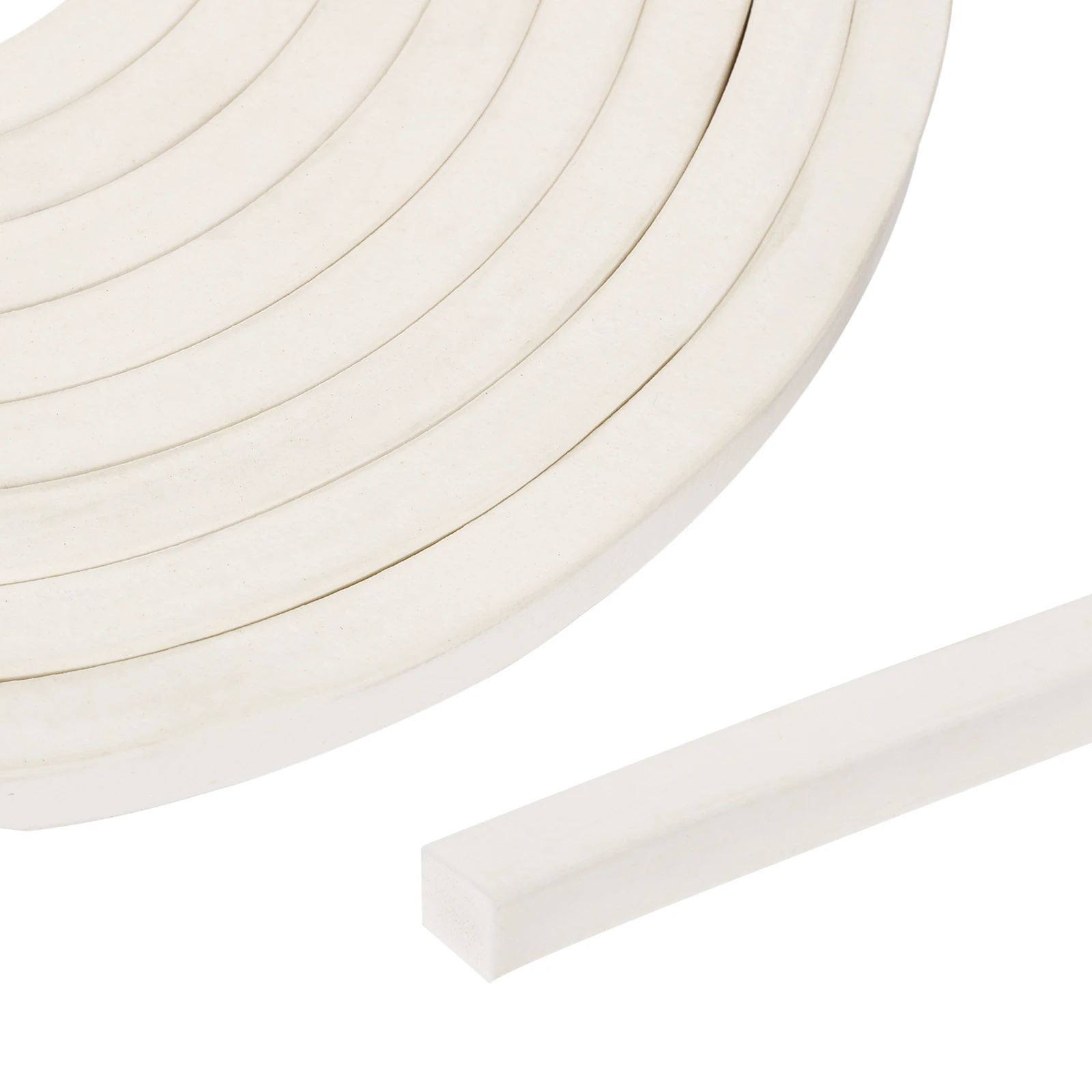 Uxcell 2.5Meters White Foam Backer Rod Square Solid Joint Filler Foam Seal Strip for Caulk Saver Rope Caulk Cement Crack Filler