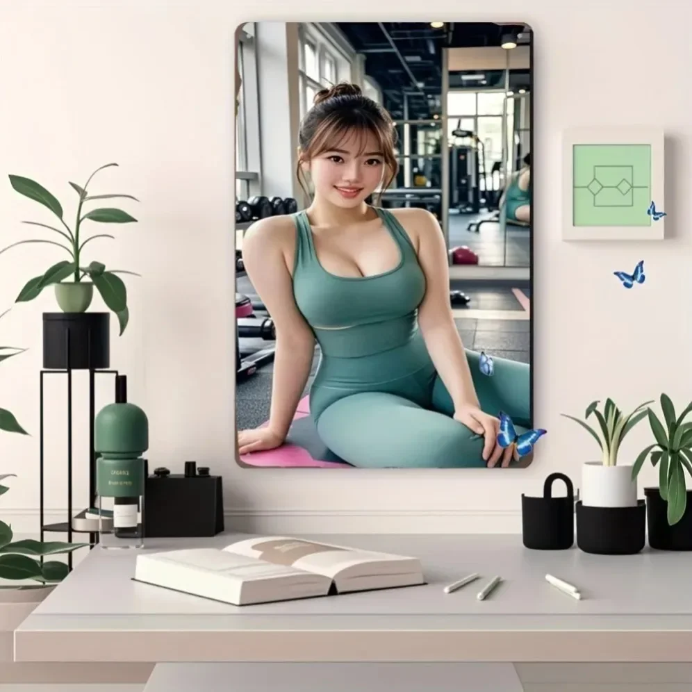 

Vintage Metal Wall Art Retro Aluminum Poster for Living Room Bedroom Decor