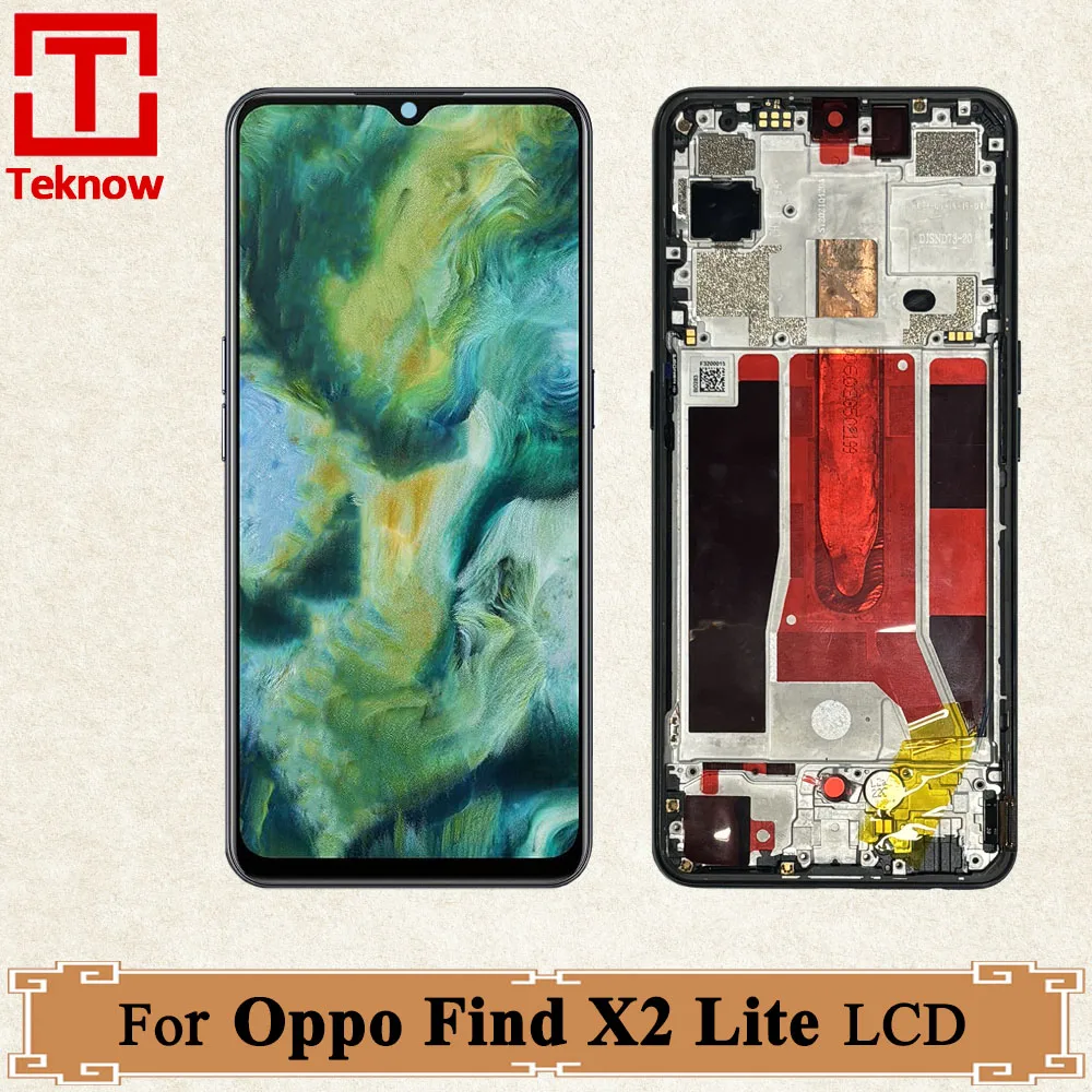 

6.4" AMOLED For Oppo Find X2 Lite LCD Display CPH2005 Touch Screen Digitizer Assembly For Find X2lite Screen Replacement