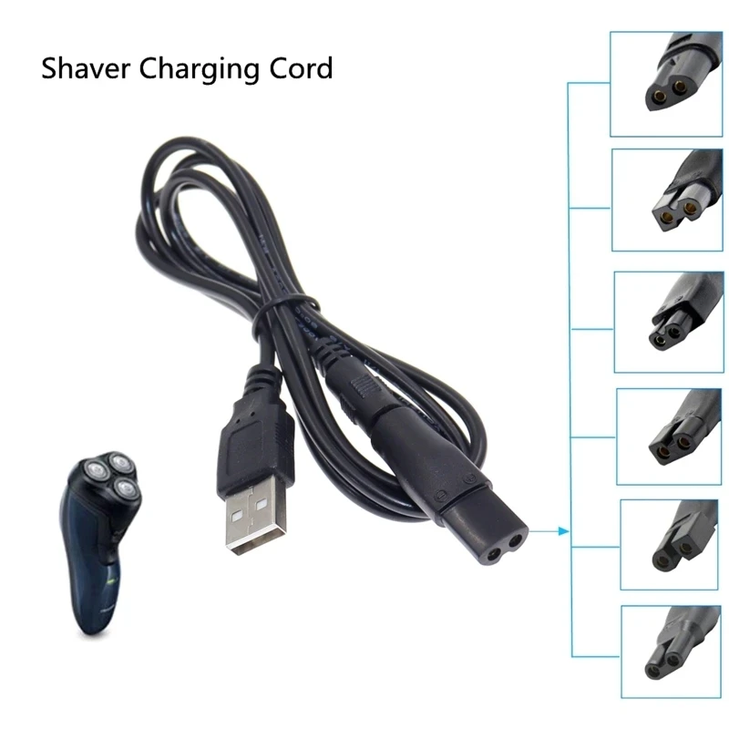 6 PCS/7 PCS /8 PCS Power Cord 5V Replacement Charger USB Adapter Suitable for All Kinds of Electric Hair Clippers