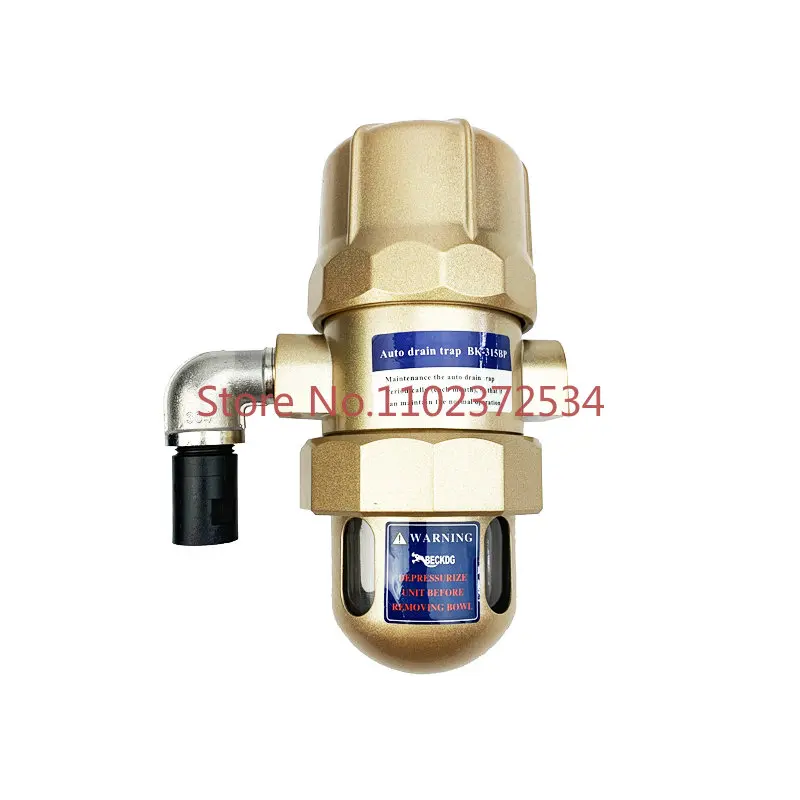 BK315P Pneumatic Drainer Zero Loss Drain Valve of Air Receiver PA68 Air Compressor Drain Valve Automatic