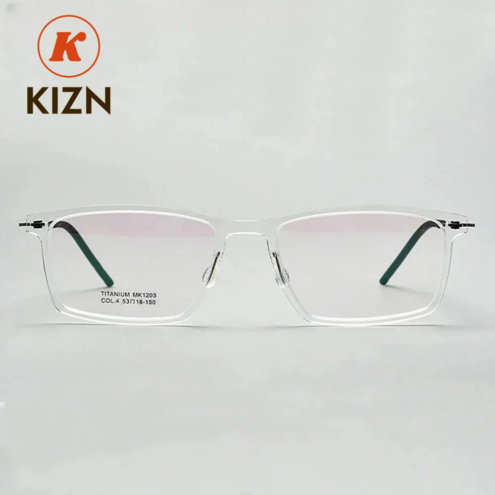 

KIZN Ultralight Screwless Acetate TitaniumGlasses Progressive Reading Eyewear Prescription Glasses Anti-Reflective Myopia