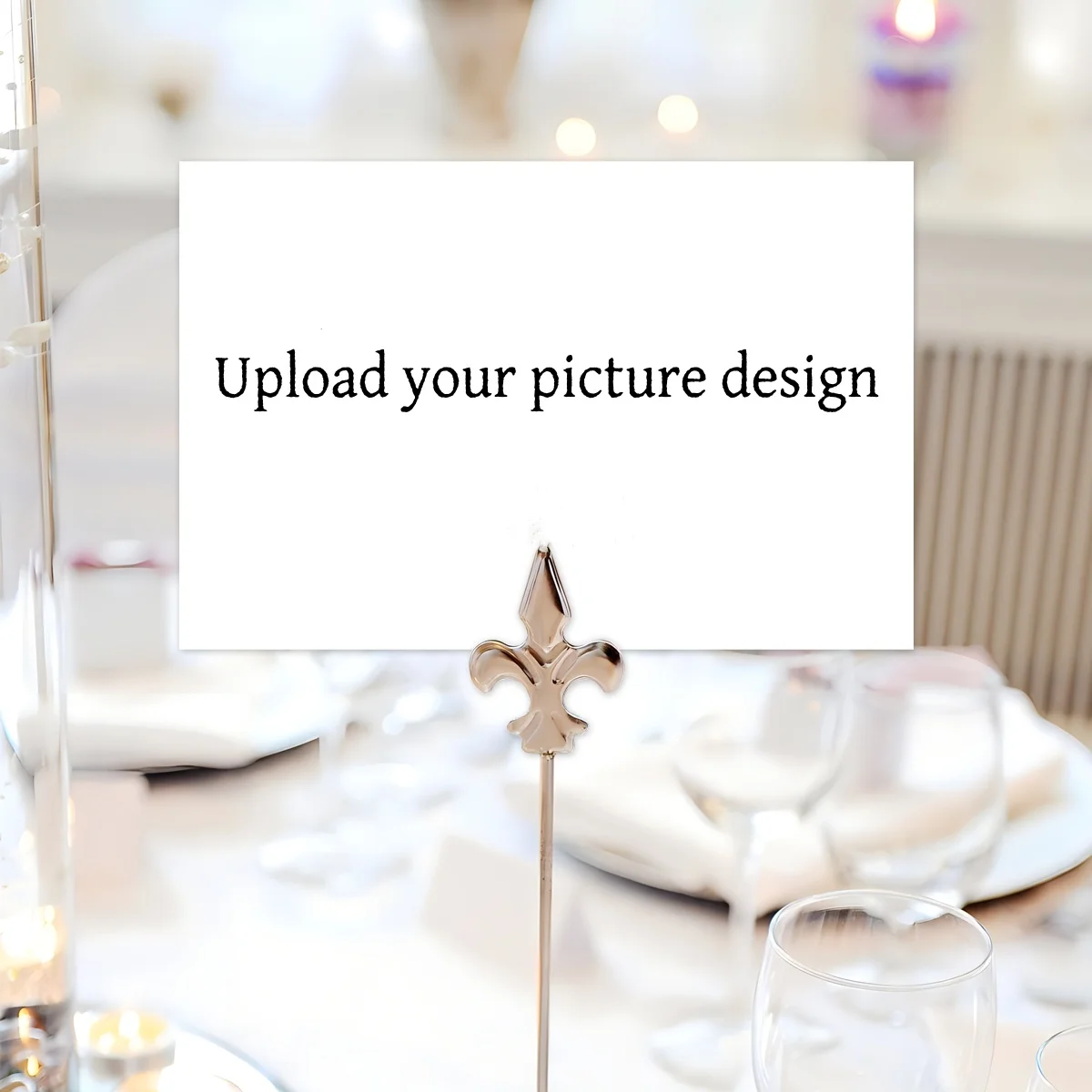 50 stuks aangepaste afbeeldingskaarten voor huwelijksuitnodiging, receptie berichtkaarten, dank u menu tafelkaarten, evenementen viering decoratie - afbeelding 2