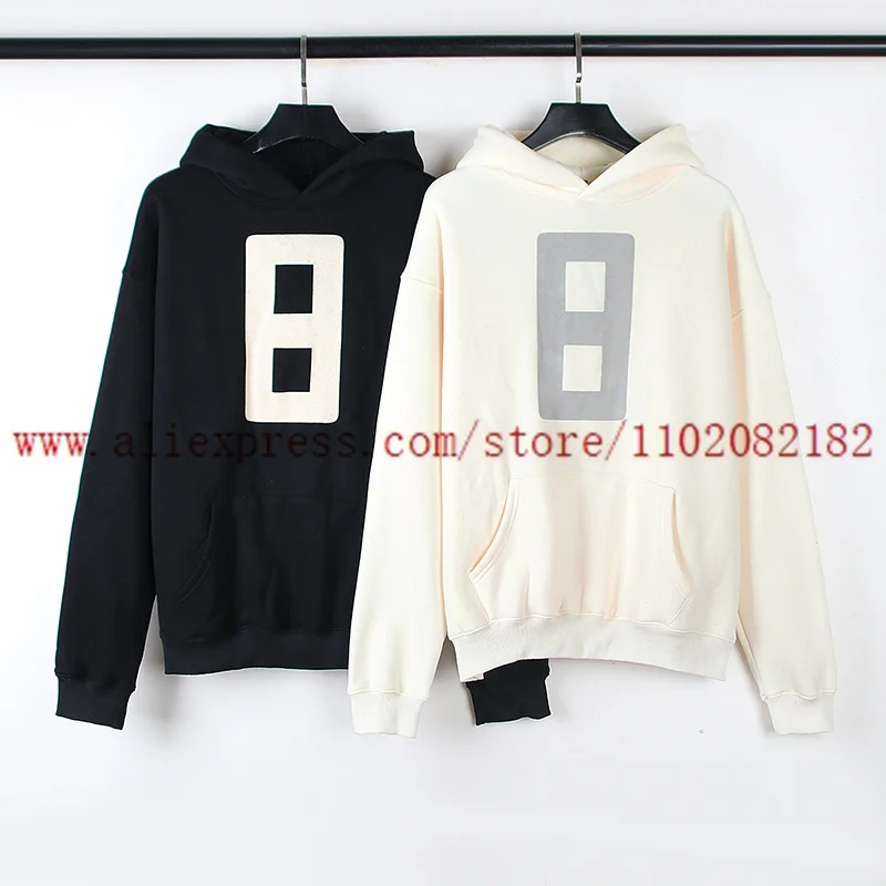 High Street Loose Casual Hoodie Men Women High Quality Word Count Large Logo Printed Hooded Sweatshirt Versatile Pullover