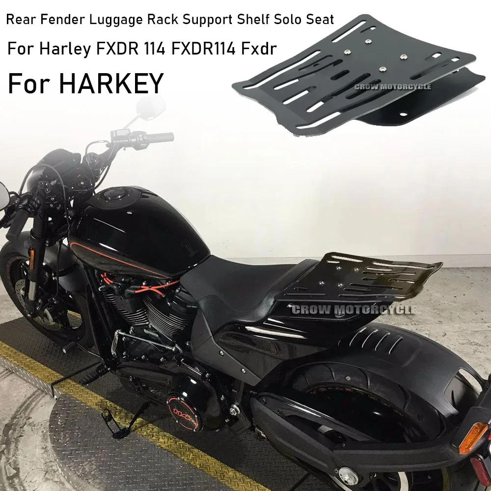 

From Year 2019 2022 Motorcycle Rear Fender Luggage Rack Support Shelf Solo Seat For Harley FXDR 114 FXDR114 Fxdr