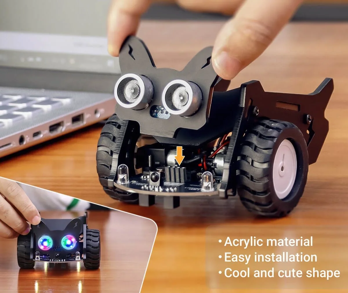 Elecrow CrowBot BOLT Open Source Programmable Smart Robot Car STEAM Robot Kit