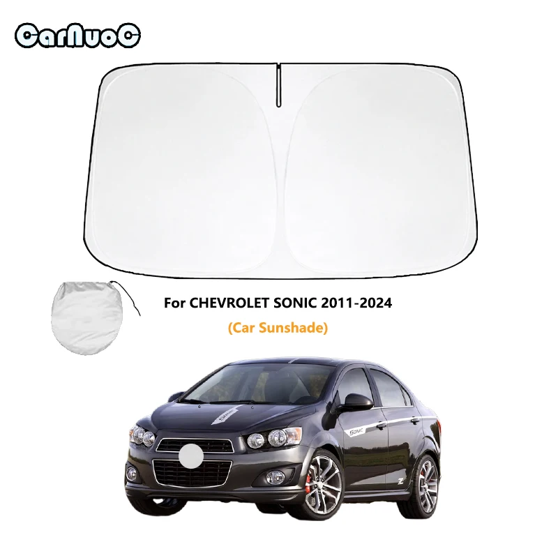 

For CHEVROLET SONIC 2011-2024 Car Sunshade Sun Shade Front Rear Window Film Windshield Visor Cover UV Protect Reflector