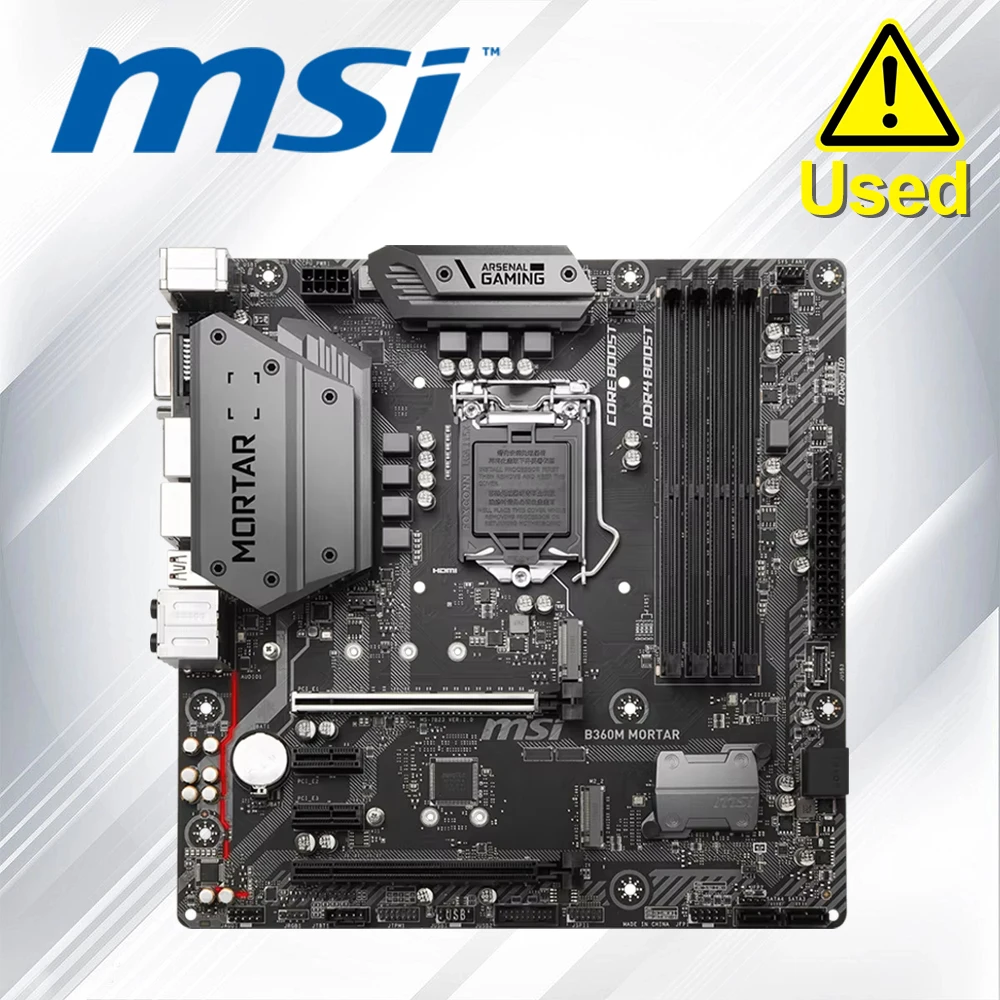 

MSI GAMING B360M Mortar LGA 1151, материнская плата Intel B360 Micro ATX Intel