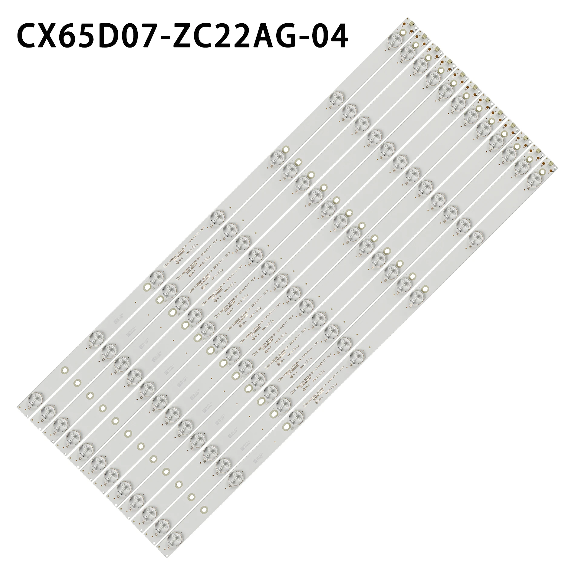 

7LED LED backlight Strip(12)For 65lex6027 65lex 6027 65MUA1500 CX65D07-ZC22AG-04 303CX650038 CX650M10 CX65D07