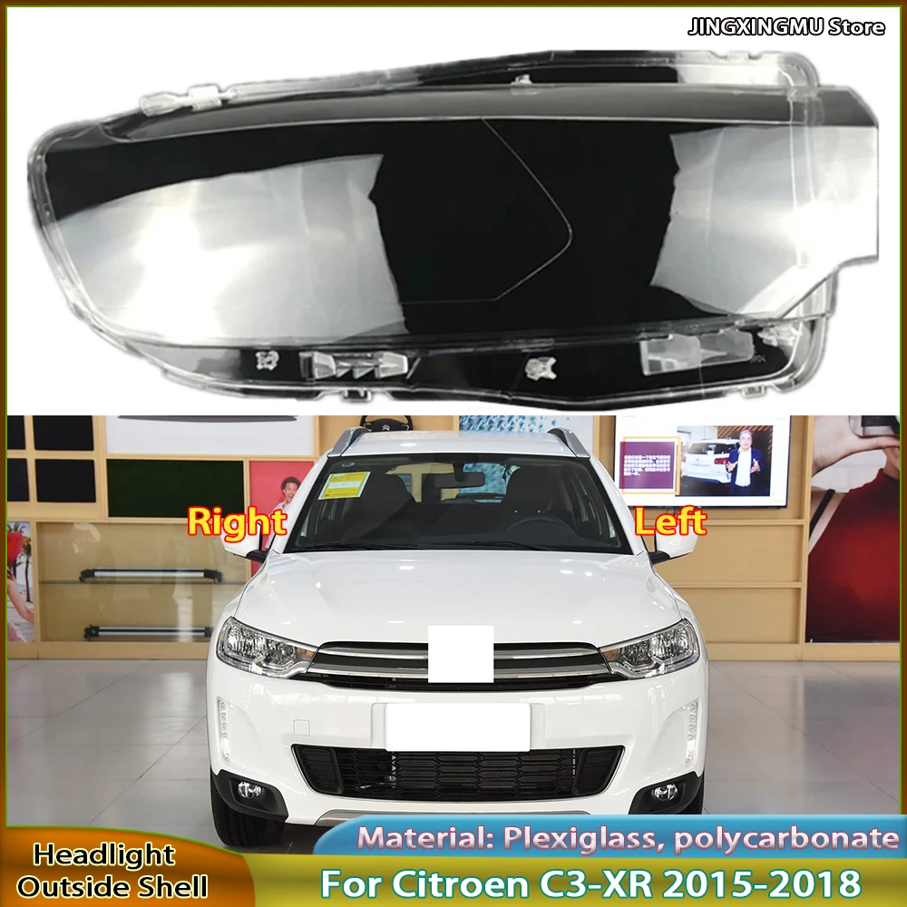 

Headlamp Lamp Shell Replace Original Lampshade For Citroen C3-XR 2015 2016 2017 2018 Front Headlight Cover Transparent Mask
