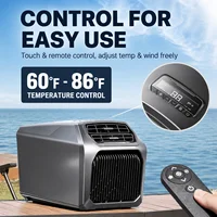 Climatiseur portable, 8000 BTU, climatiseur de camping 220V avec télécommande, compresseur silencieux pour tente, camping-car, caravane 7