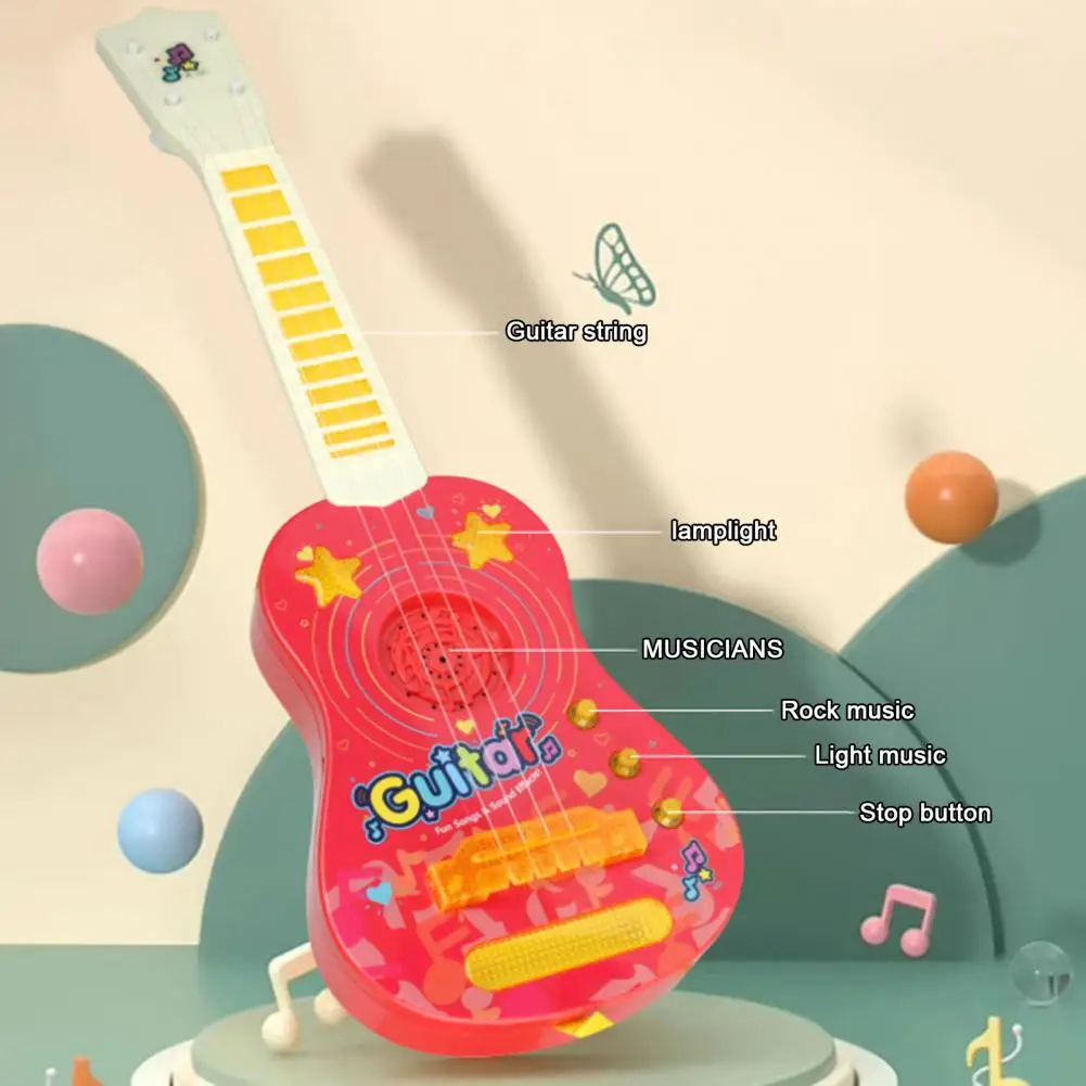 Kids Guitar Toy Educational Guitar Toy Educational Musical Instruments Set for Kids Mini Ukulele Electric Piano Guitar Toy