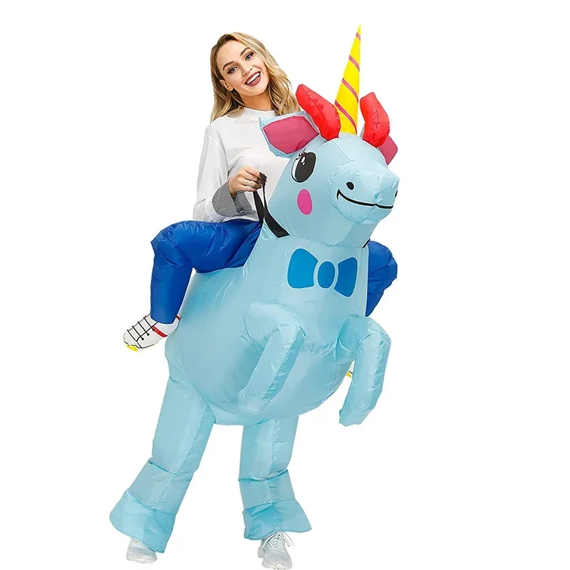 RT01 زي قابل للنفخ للبالغين، أزياء الهالوين القابلة للنفخ، زي يونيكورن للبالغين، أزياء الهالوين للبالغين للنساء، تكلفة تفجير Gf1