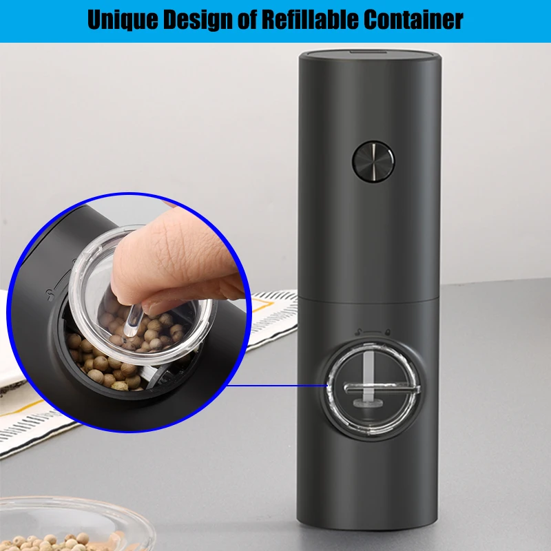 

XiaoMi Electric Pepper Grinder Automatic Mill Gravity Salt and Pepper Shaker with LED Light Spice spice grinder salt pepper