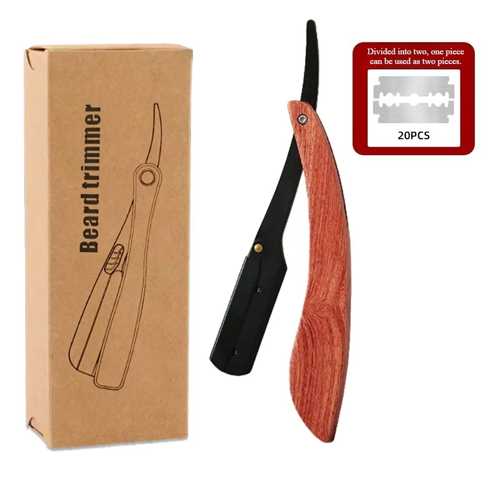 ماكينة حلاقة يدوية مستقيمة، ماكينة حلاقة نصف حافة، للعناية بالشعر للرجال، قص الشعر، الحلاقة، ماكينة تشذيب اللحية #4