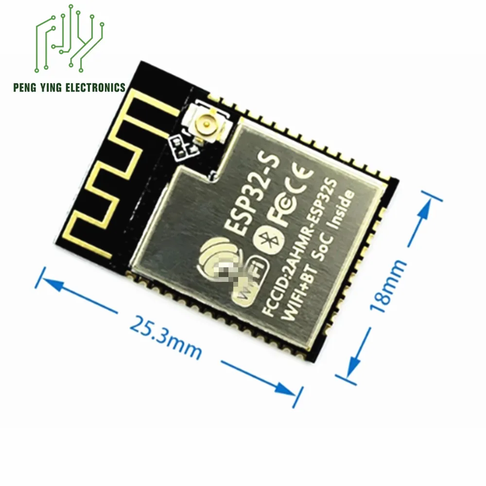 100% nowy1-10PCSE moduł WiFi + Bluetooth ESP32 port szeregowy do WiFi/moduł podwójnej anteny/moduł ESP32-S