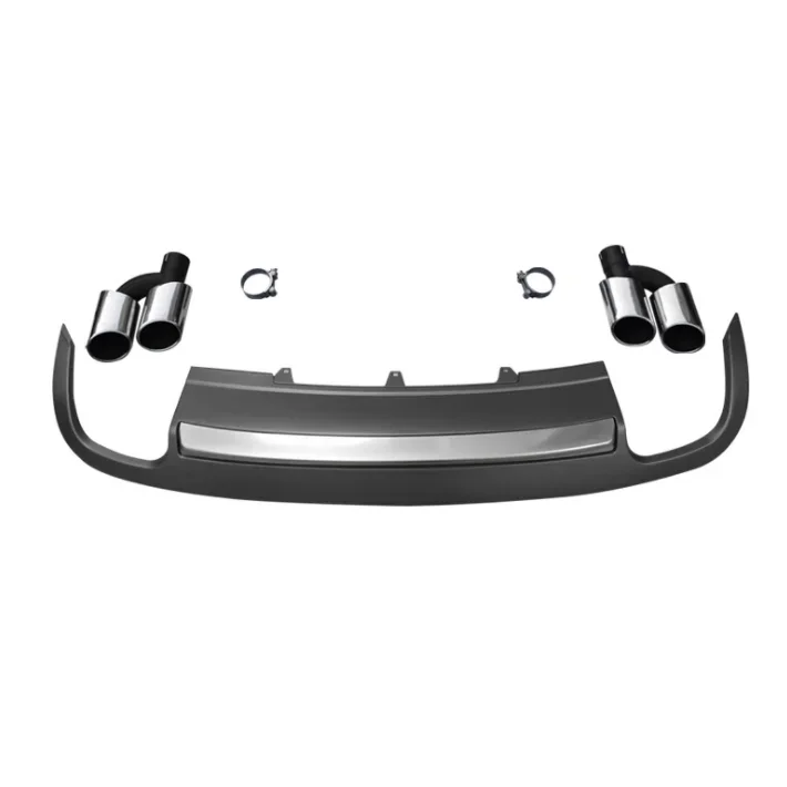 

HOT Sale Rear Bumper Lip Diffuser with Tail Throat For Audi A5 2008-2011 Factory Body Parts Rear Diffuse with Exhaust