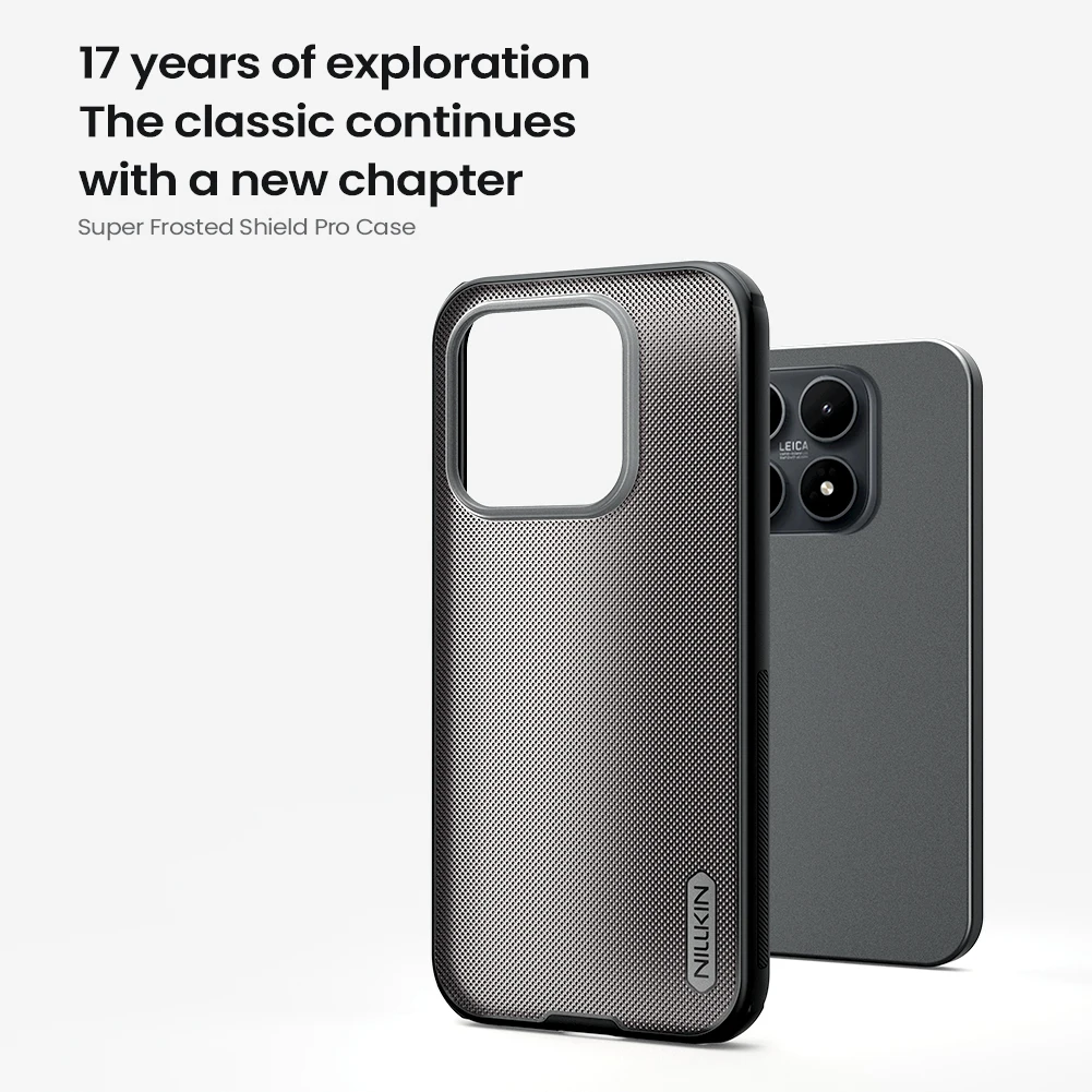 Coque Nillkin pour Xiaomi 17 15 14 13 5G, ultra-fine, super givrée, protection intégrale, coque arrière rigide en PC, finition mate, protection 360° pour Xiaomi 15