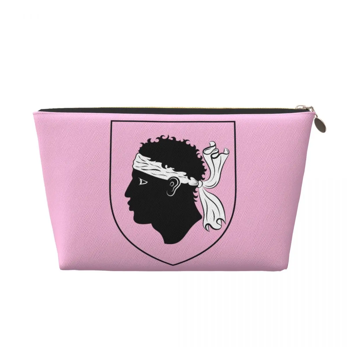 Trousse de toilette personnalisée Blason de Corse, Fierté cosmétique corse française, Trousse de maquillage, Rangement de beauté, Valise Dopp