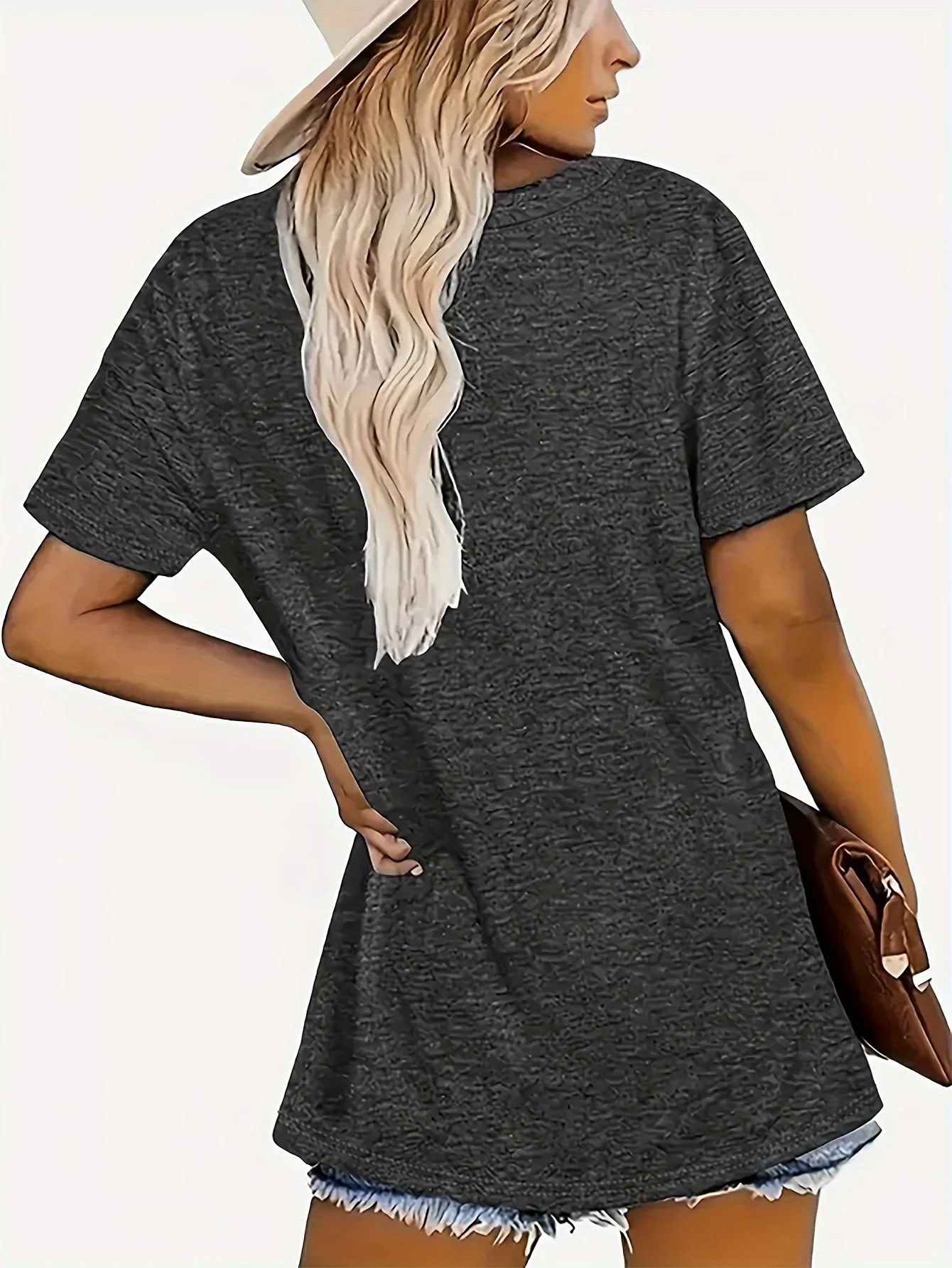 Introverted Book Club Women's Tee - Skull & Books Graphic, Casual Dark Grey Top