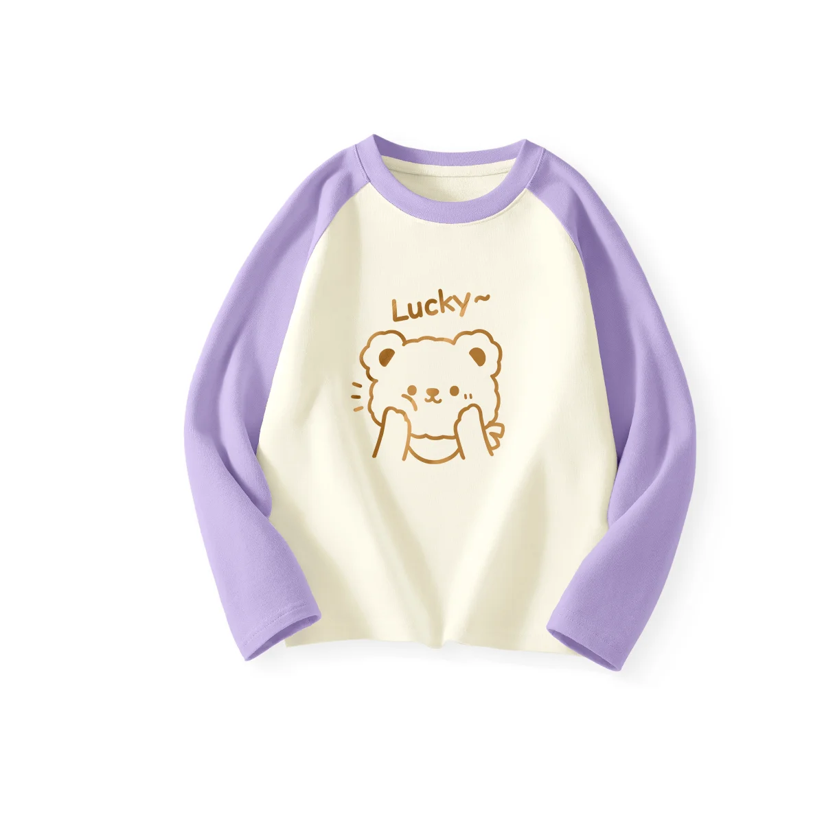 Camiseta de manga larga con diseño de oso Doo para niños, camisa de fondo para niños, Top de otoño para niños y niñas