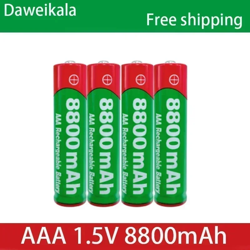 

High-capacity 1.5V AAA Rechargeable Battery 8800mAh AAA 1.5V Alkaline Rechargeable Battery for Led Light Toy MP3