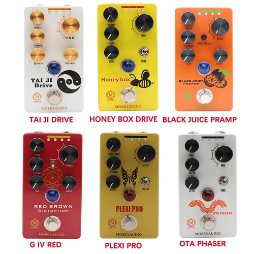 Imagen 1 del producto 4 botones selectores para guitarra bajo Overdue Big Fuzz MOSKY King Rat efectos de guitarra distorsión de pelusa efectos de guitarra eléctrica