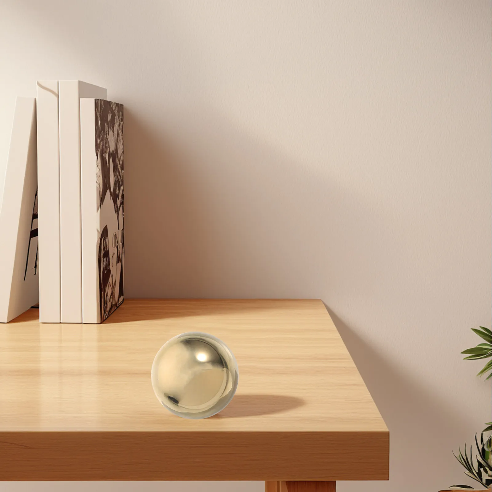 2Pcs Brass Yellow Fitness Hand Exercise Balls Mirror Polished Meditation Health Balls Decorative Spheres for Home Office Gym