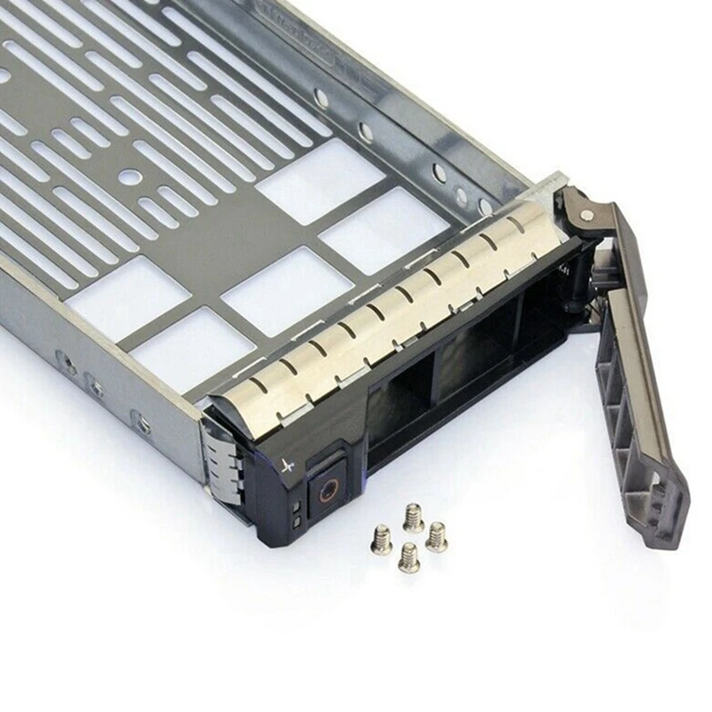 3Pcs 3.5 Inch Hard Drive Caddy Tray For Dell Poweredge Servers - With 2.5 Inch HDD Adapter Nvme SSD SAS SATA Bracket