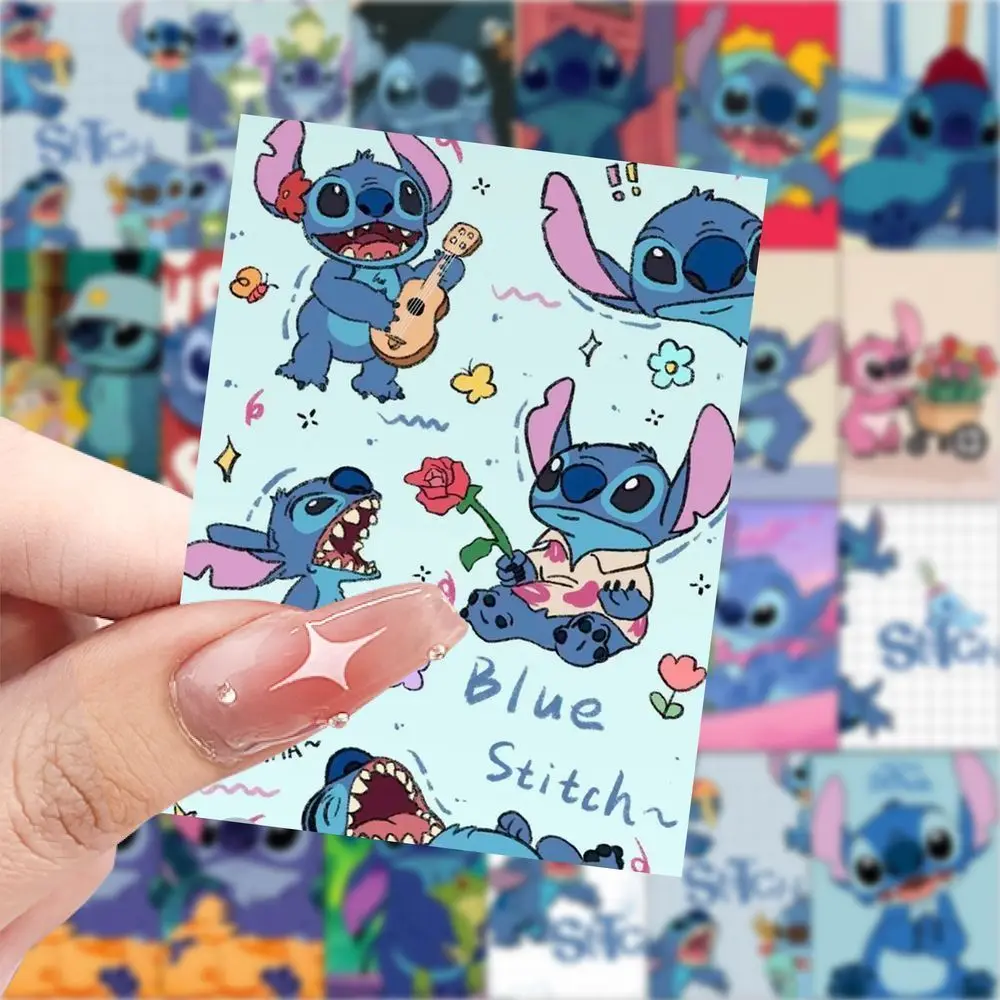 63 pièces mignon Disney dessin animé Lilo & point autocollants Kawaii enfants décalcomanies jouets bricolage journal portable bagages Kawaii décalcomanies jouets