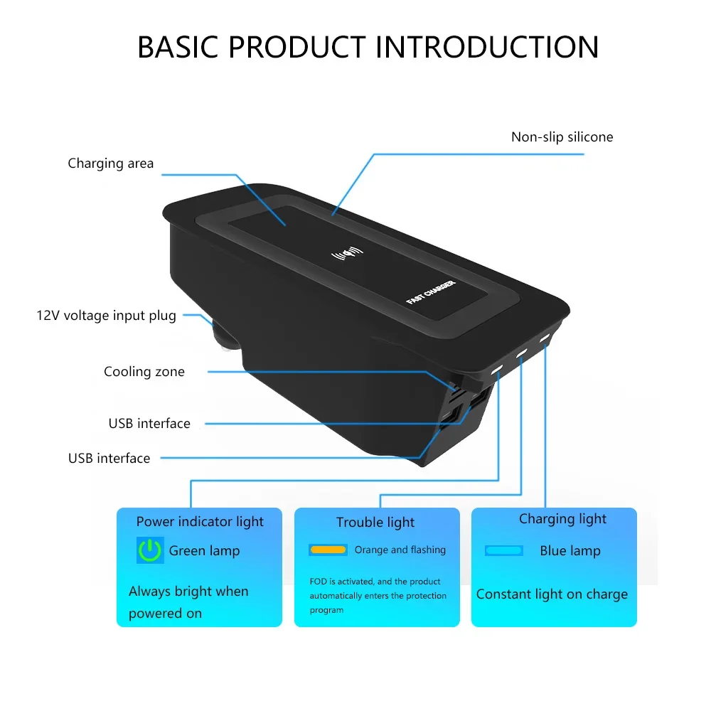 Car Smart Wireless Charger Kits for Volvo S60 2023 S90 2022 XC60 2021 XC90 2020 V60 V90 Auto Phone Charging Holder Accessories