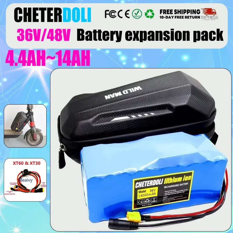 

m365 battery extension kit 36V 48V Battery for Paralleling Extra Expansion XiaoMi M365/PRO/PRO2/1S/Mi3 ESSENTIAL Extra Battery