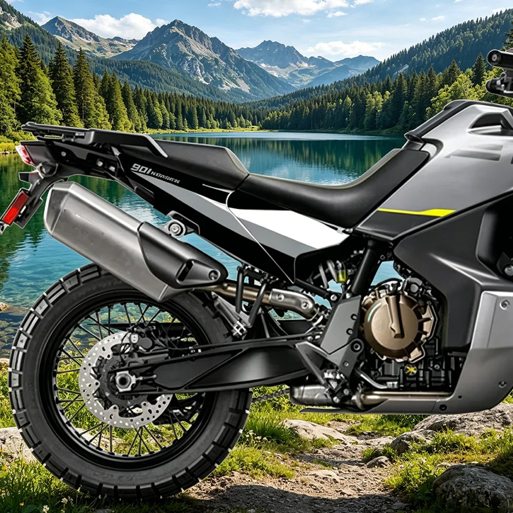 For Husqvarna Norden 901 Norden901 Motorcycle Accessories Side Panel Stickers Rear Protection Plate Decal