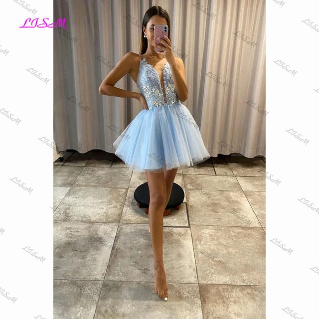 Vestidos de 15 dos piezas orders azul