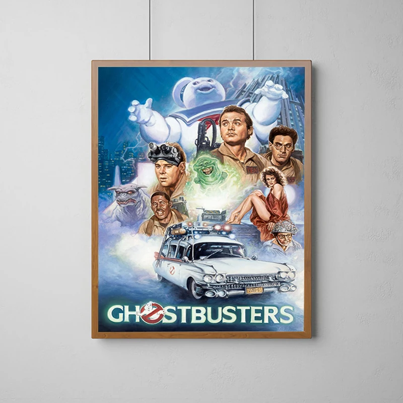 Suspenseful Horror Movie Ghostbusters Poster Decoration Pictures Room Wall Art Print Home Decorations Painting on Canvas Posters