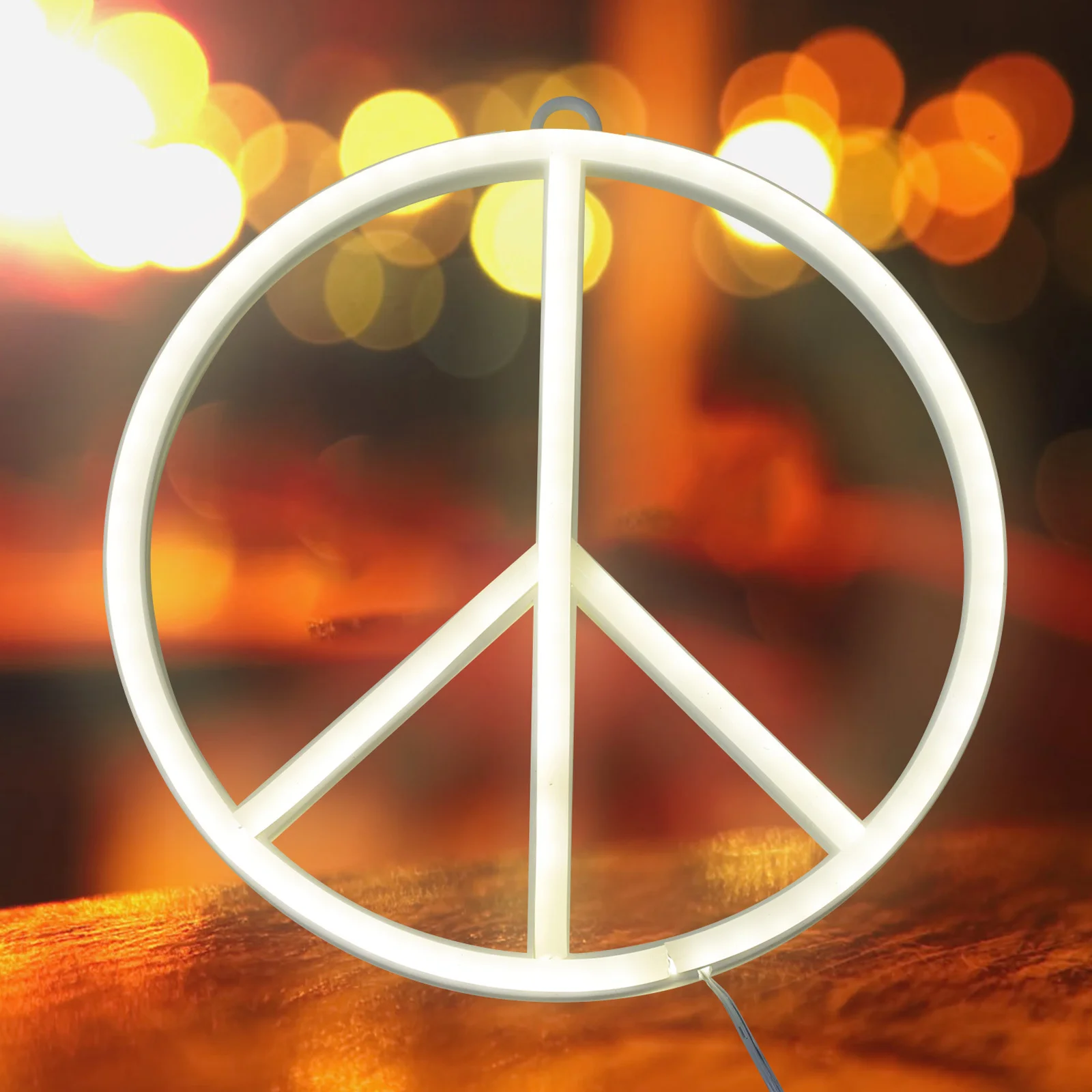 ピースサインネオンランプ LED モデリングライト寝室用ナイトライト装飾屋内雰囲気ランプデスクトップグロー装飾