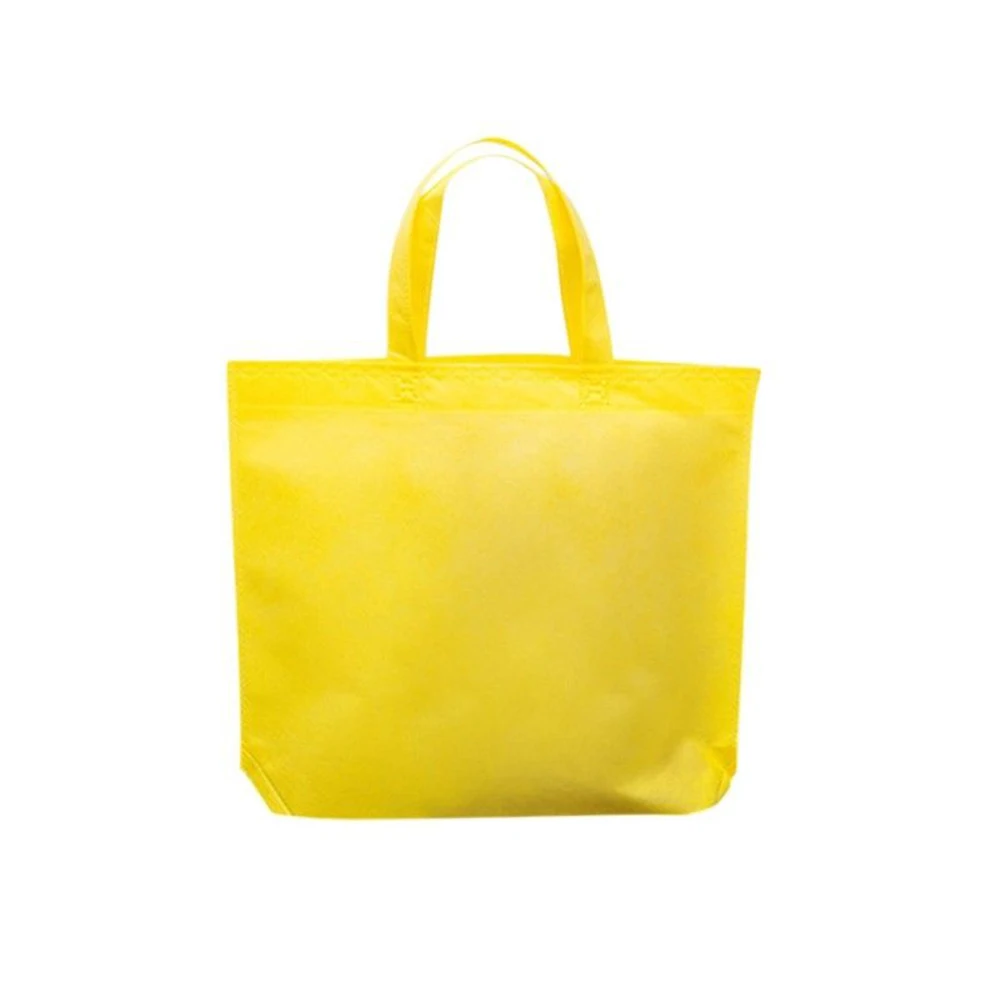 Non-woven Fabric Shopping Bag Large Capacity Handbag Bag Waterproof Folding Eco-friendly Storage Bag 32*38/36*45cm Pure Color