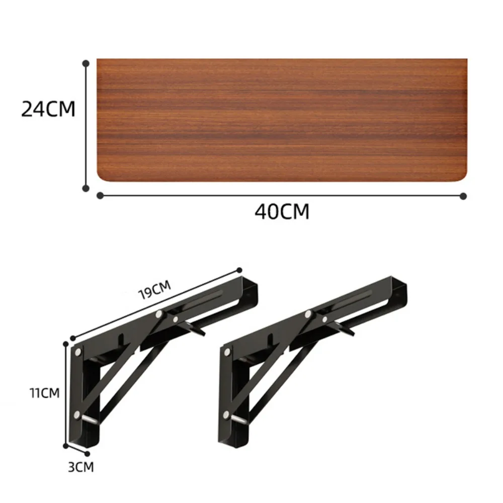 Practical Wooden Wall Mounted Rack Space Saving Household Hanging Supports Table Bookshelves For Dining Study Home Office