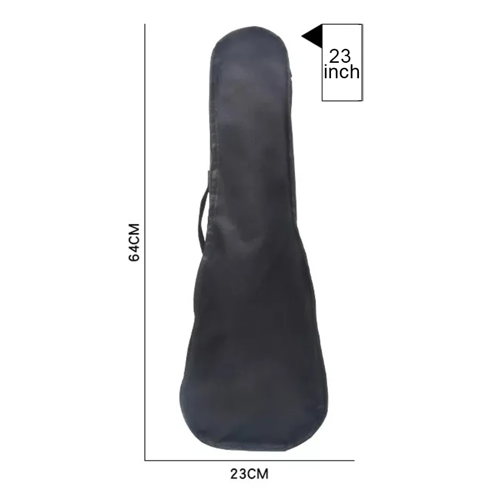 21/23/26INCH BLACK Soft Case Shoulder Backpack Waterproof Ukulele Bag Portable Carry Case Adjustable Straps 21/23/26 Inch