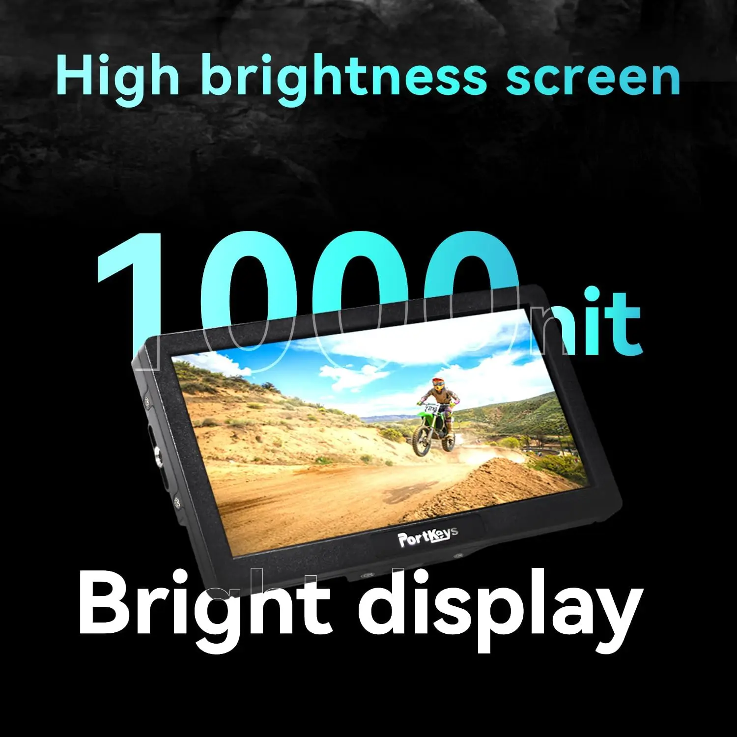 Portkeys HD7H Monitor de campo de câmera 7 '' 1000nit Monitor de câmera de alto brilho com teclas de atalho superiores adequadas para vídeo