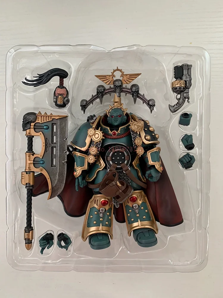 Joytoy warhammer 30k 1/18 figura de ação sons de horus legião praetor com machado de potência anime modelo militar brinquedos presente aniversário