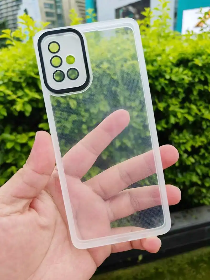 For Samsung Galaxy A51 4G Case Camera Protection Film Transparent Soft Silicone TPU Phone Case for Samsung A71 4G Cover